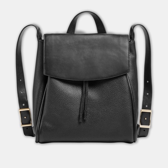 Black leather Skagen backpack bag - Picture 2 of 8